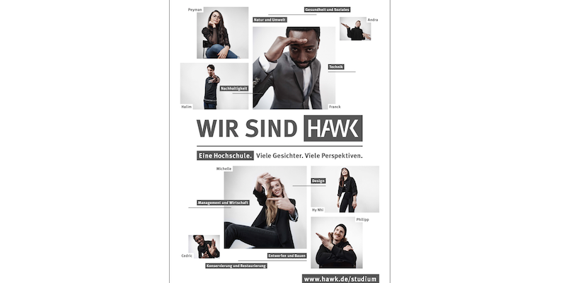 Wir sind HAWK: Kommunikationskampagne einer Hochschule mit vielen Gesichtern und vielen Perspektiven  